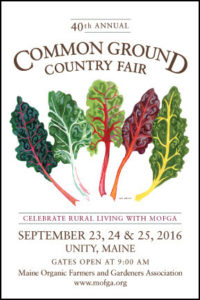 2016 Common Ground Country Fair poster