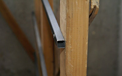 Square-tube-type side rails