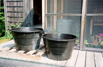 Rainwater tubs