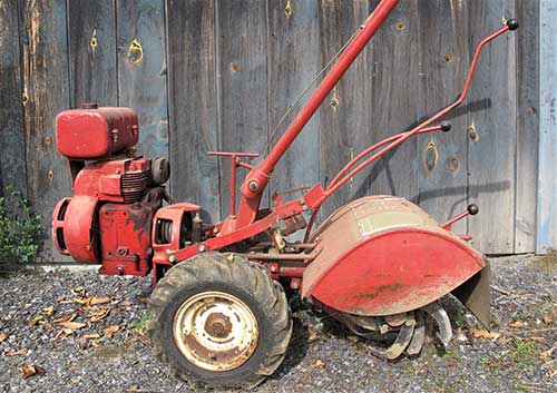 One treatment in our study of the effects of tillage on soil health used a rototiller for cultivation.