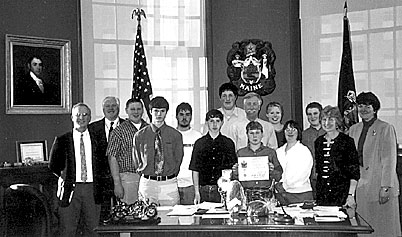 Receiving Maine Governor’s Points of Light Award