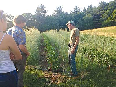 Tom Earle gives a tour