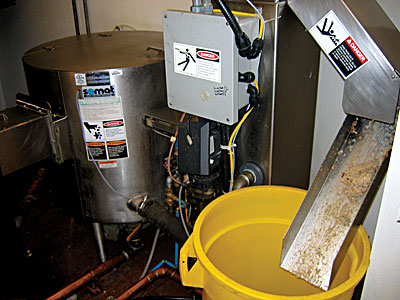 Food waste pulverized