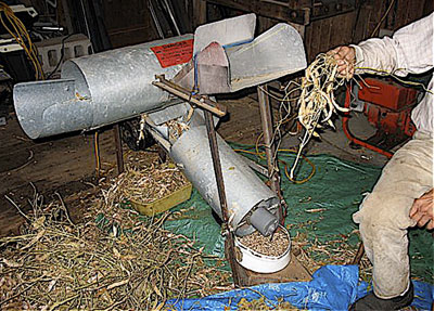 Solar-Powered Bean Thresher