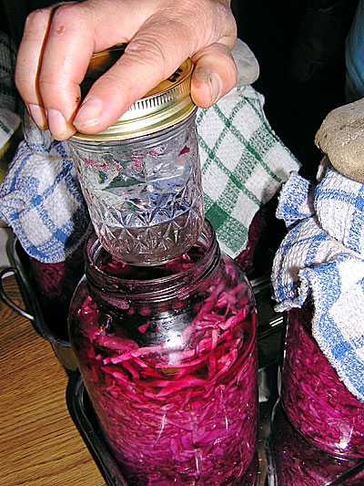 Jars with water