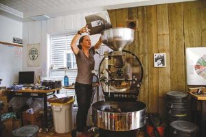 As a microroaster, 44 North processes beans in small batches. Photo courtesy of 44 North Coffee