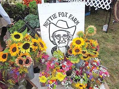 Cut flowers are grown at Nettie Fox Farm