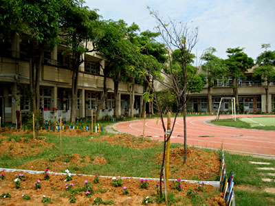 Hsinchu elementary school garden, Taiwan