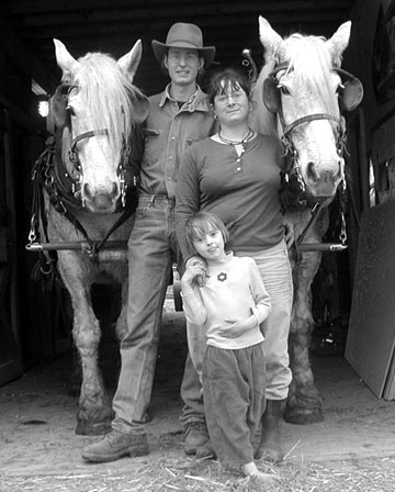 Michael Glos with Karma and Rosie