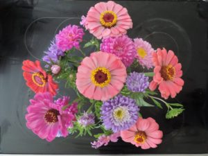 JUDGES' AWARD: Crego mix asters & State Fair Zinnias by Jeffrey Mabee