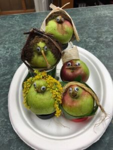 Seckel Pear Characters! "Playing with my food"! by Amy Frances LeBlanc