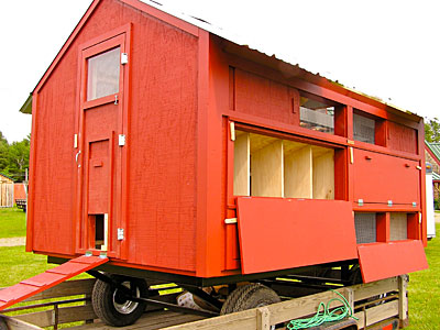 Chicken coop front view