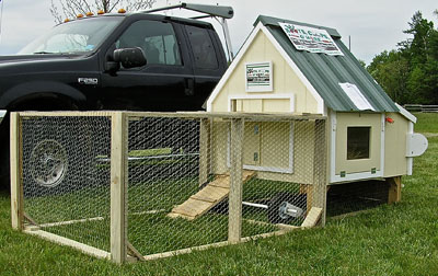 Chicken coop front view