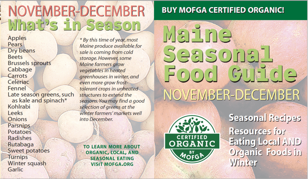 Seasonal Food Guides Maine Organic Farmers and Gardeners