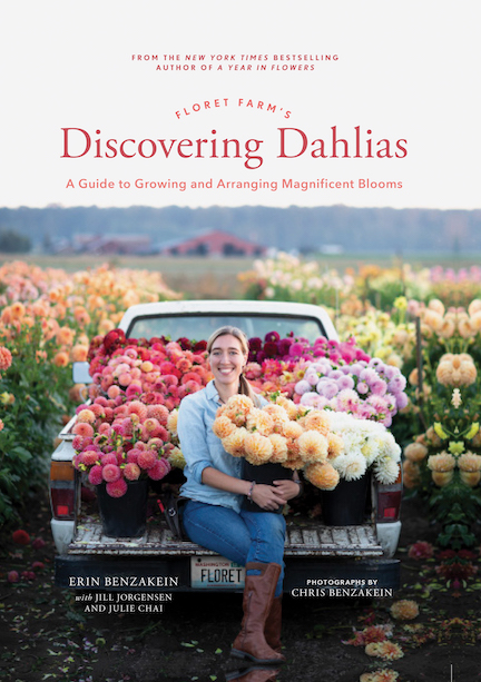 Book Cover, Discovering Dahlias