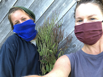 Emily Springer of Meeting House Farm with Brenna Mae of Patch Farm