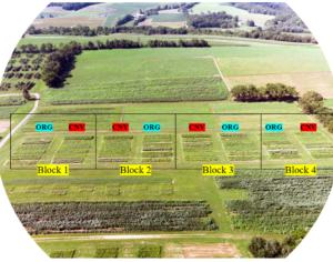 Figure showing trial plots at the Rodale Institute