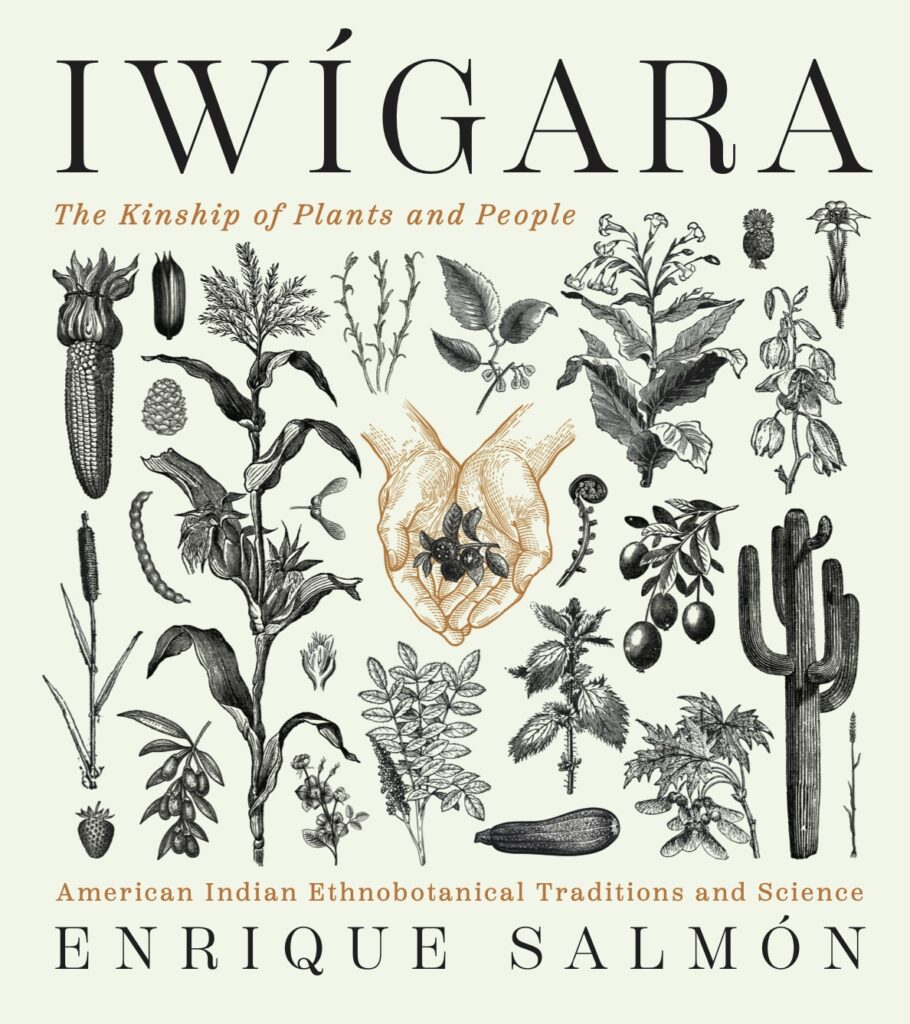 book cover with botanical illustrations and the title "Iwigara"