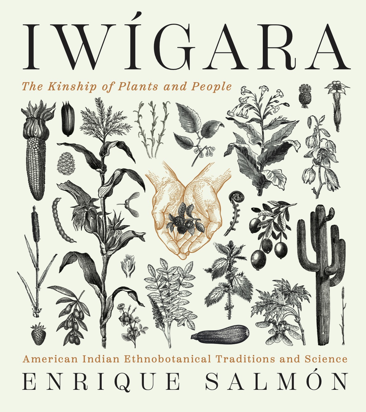 book cover with botanical illustrations and the title "Iwigara"