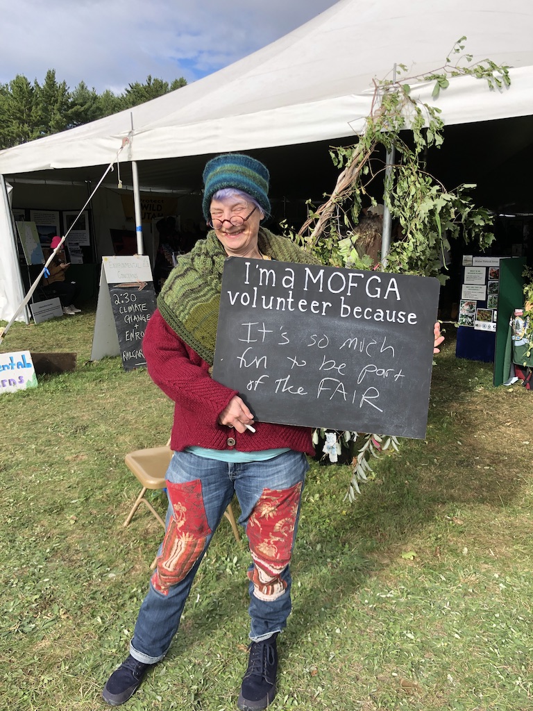I am a MOFGA volunteer because it's so much fun to be part of the Fair