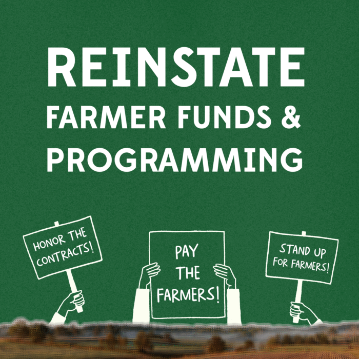 Reinstate Farmer Funds & Programming Action