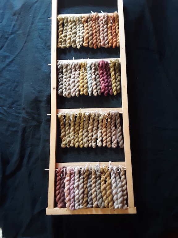 Dye color samples